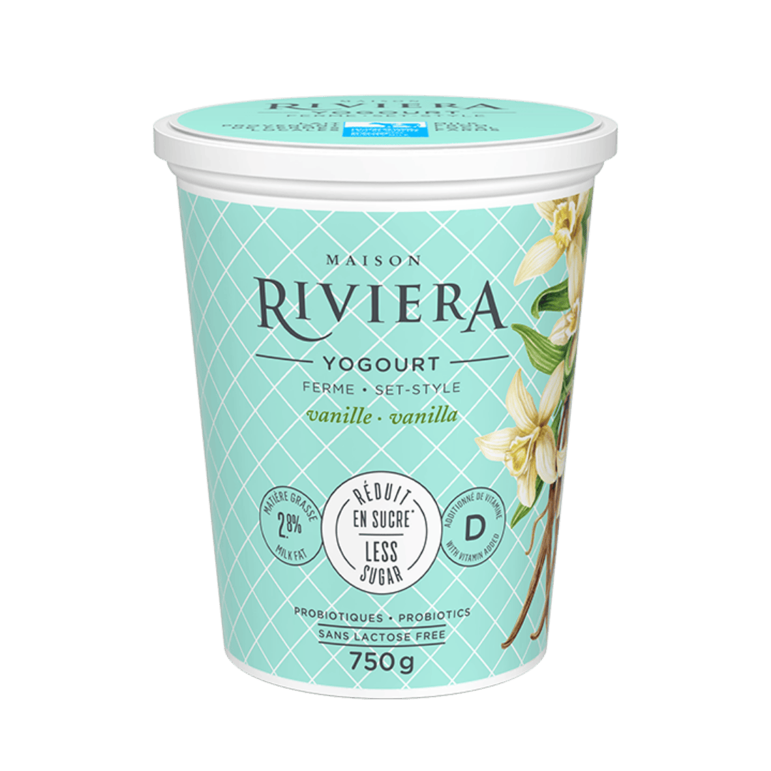 Yogourt ferme vanille - réduit en sucre - Distribution MV