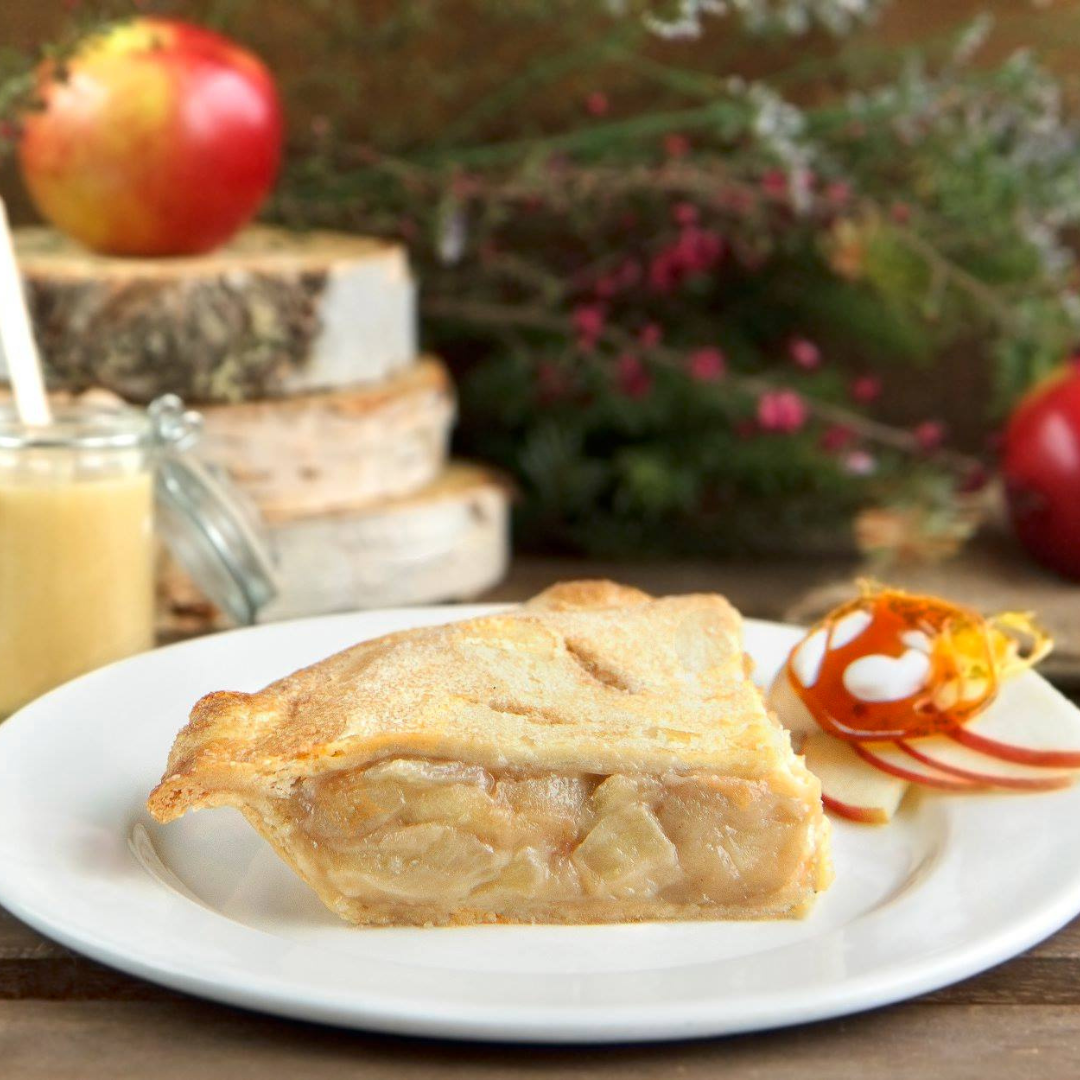 Apple and cream sugar pie 