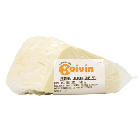 Cheddar sans sel (frais du jour) - Distribution MV