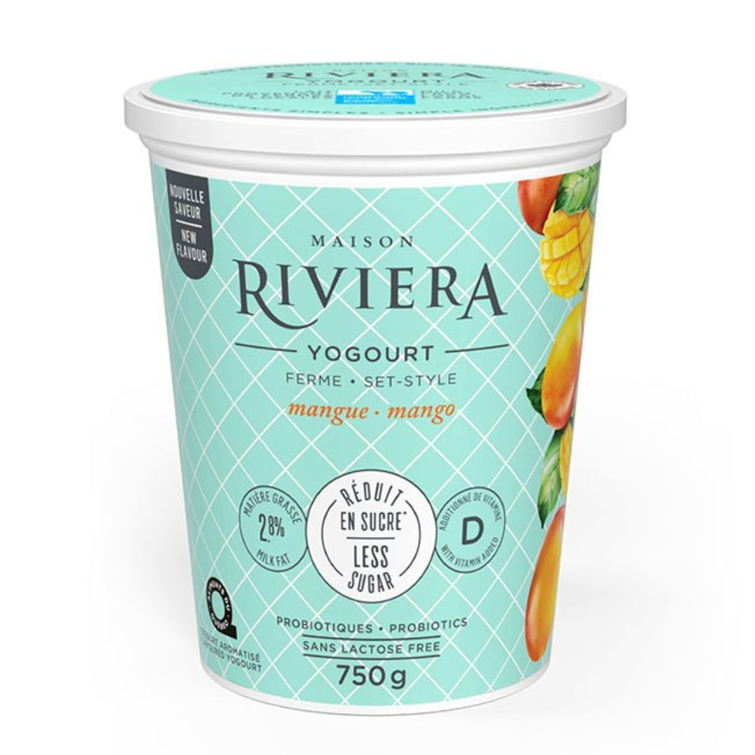 Mango firm yogurt - reduced sugar 