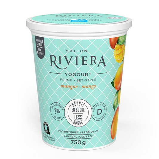 Mango firm yogurt - reduced sugar 